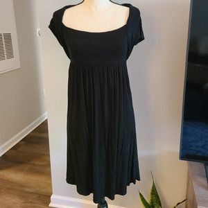 Black knee length dress